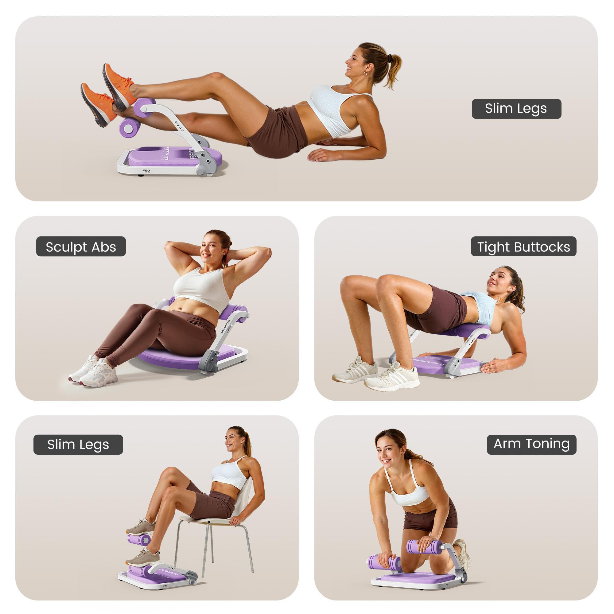 Feierdun Ab Crunch Machine – Core & Tummy Exercise Equipment, Sit-Up and Ab Curl Trainer with 330LB Capacity, Ideal for Home Gym, Core Strength & Muscle Toning #SpringStatements