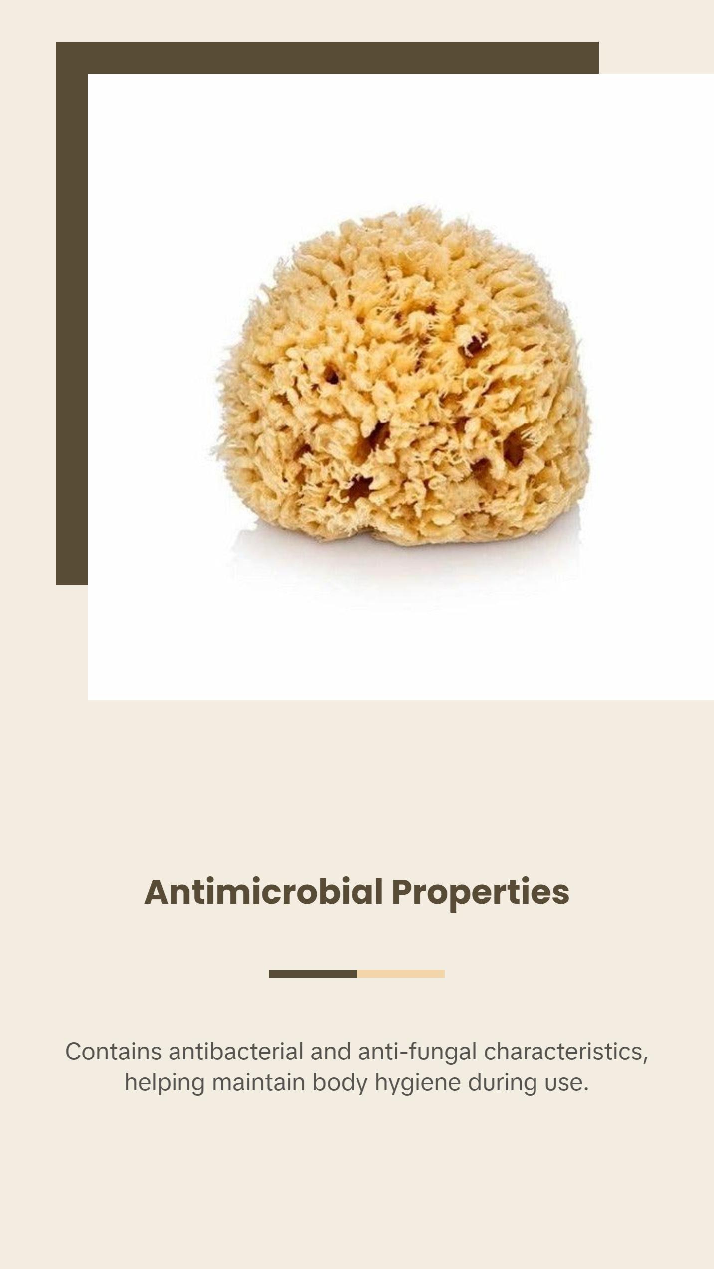 ATMÓS SPONGE - Nisiá 100% Natural Sea Sponge For Baths & Shower - Cleansing & Dry Brushing, Skincare