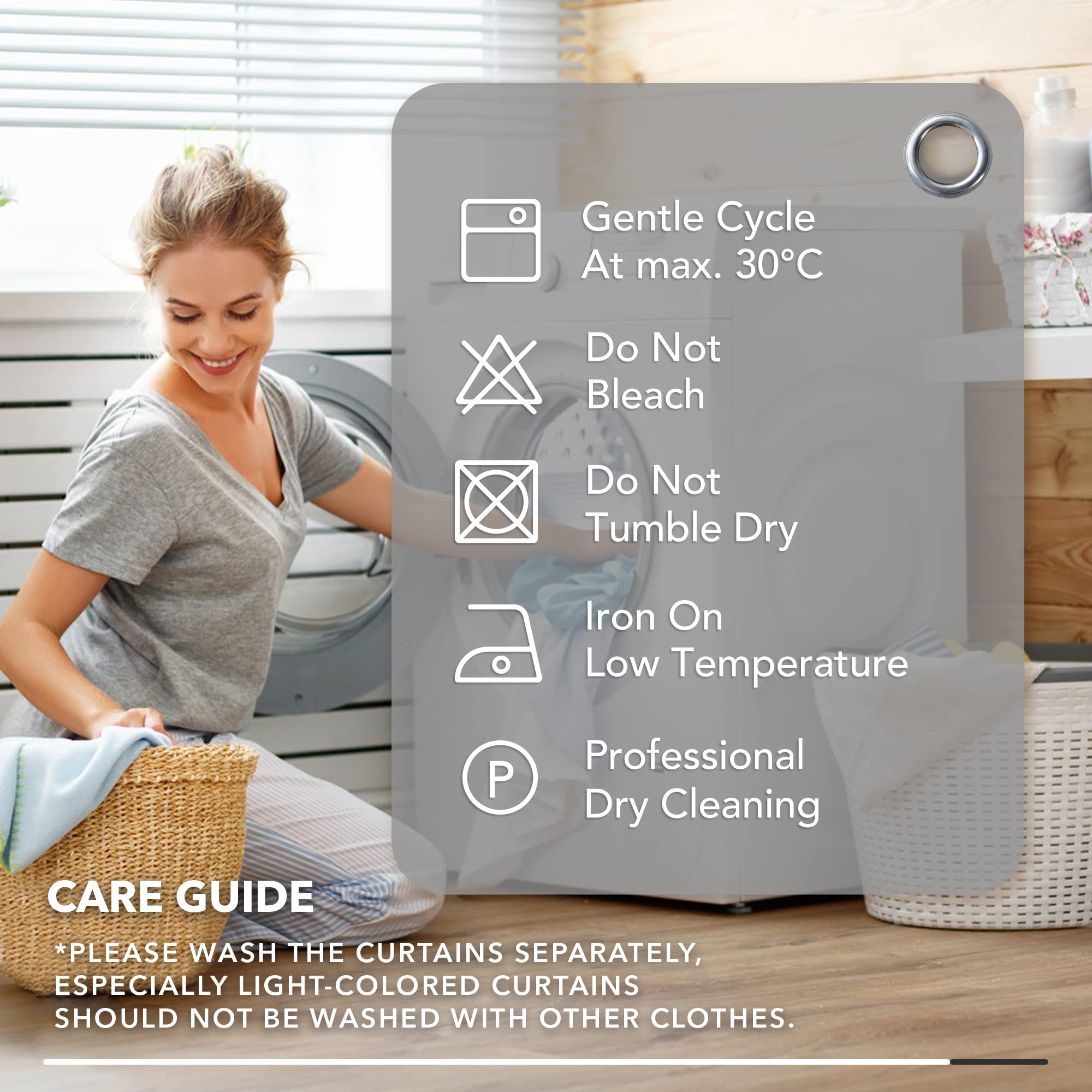 Deconovo Blackout Curtains 2 Panels 38W Short Drapes for Living Room and Bedroom Room Darkening Thermal Insulated Window Curtains