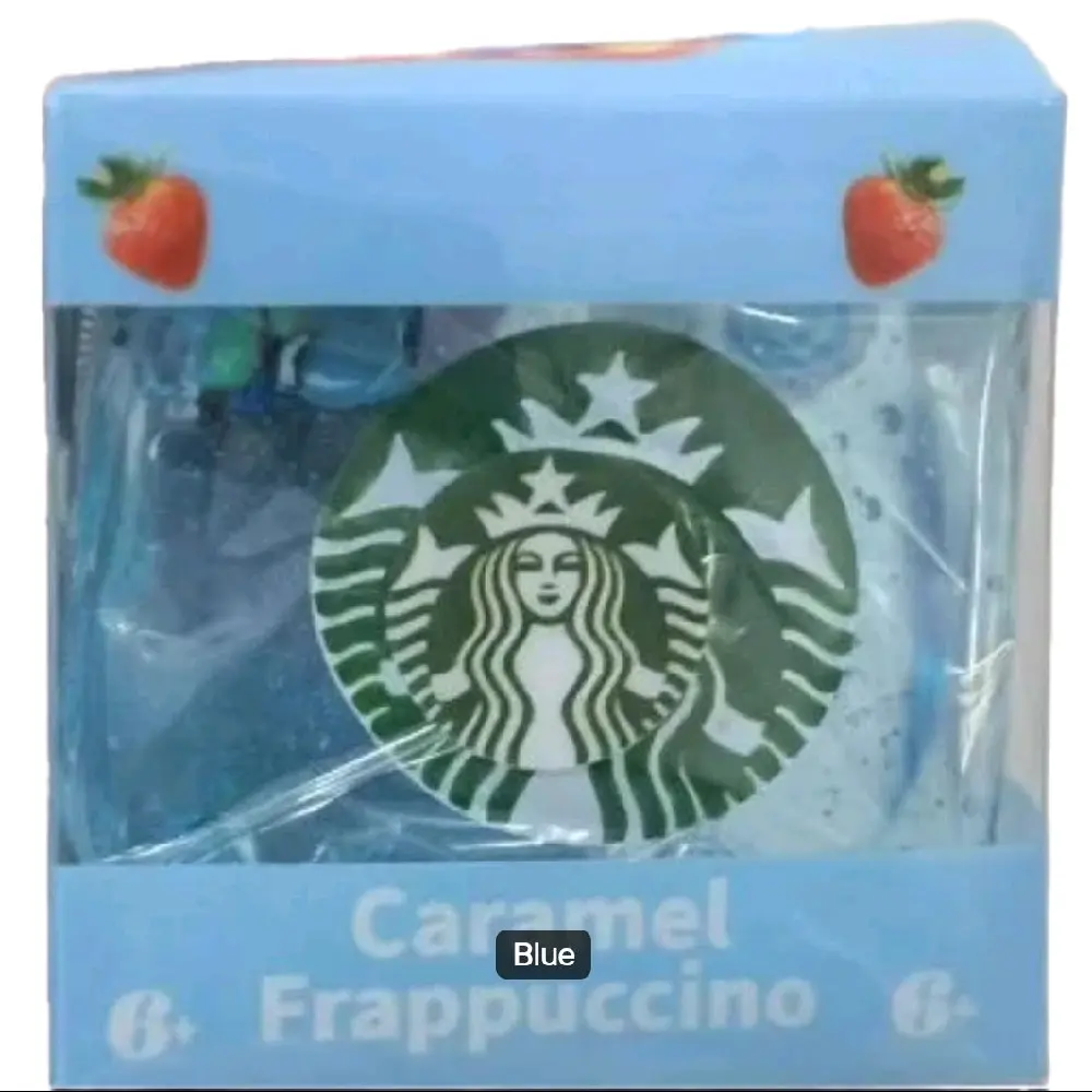 Starbucks Cube Squishy Toy - Soft Plastic Portable Fidget Accessory, Simple and Fun Collectible Figurine, Squishies for Kids' Gift & Entertainment
