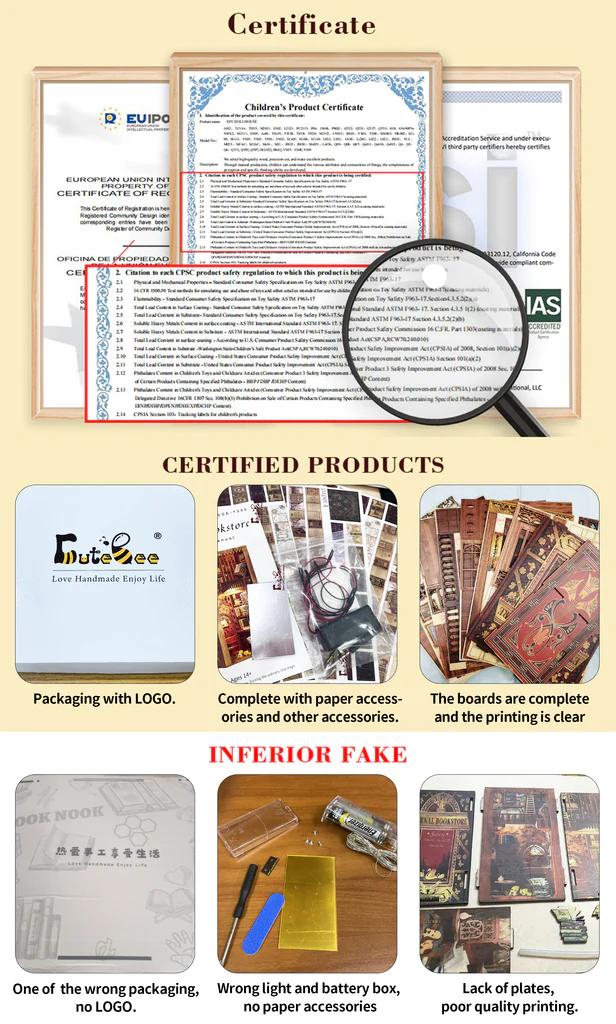 CUTEBEE DIY 3D Book Nook Kit Mole’s Apartment – Miniature Wooden Animal Apartment Dollhouse, Handmade Tiny House Bookshelf Insert with LED Light | Holiday, Christmas and Black Friday Gift