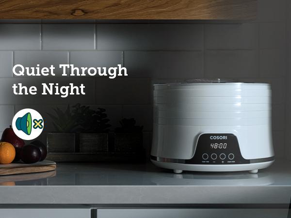 COSORI Food Dehydrator – 5 BPA-Free Trays, 48H Timer, 165°F Control, Perfect for Jerky, Fruit, Herbs, Meat, Veggies & Dog Treats. Recipe Book