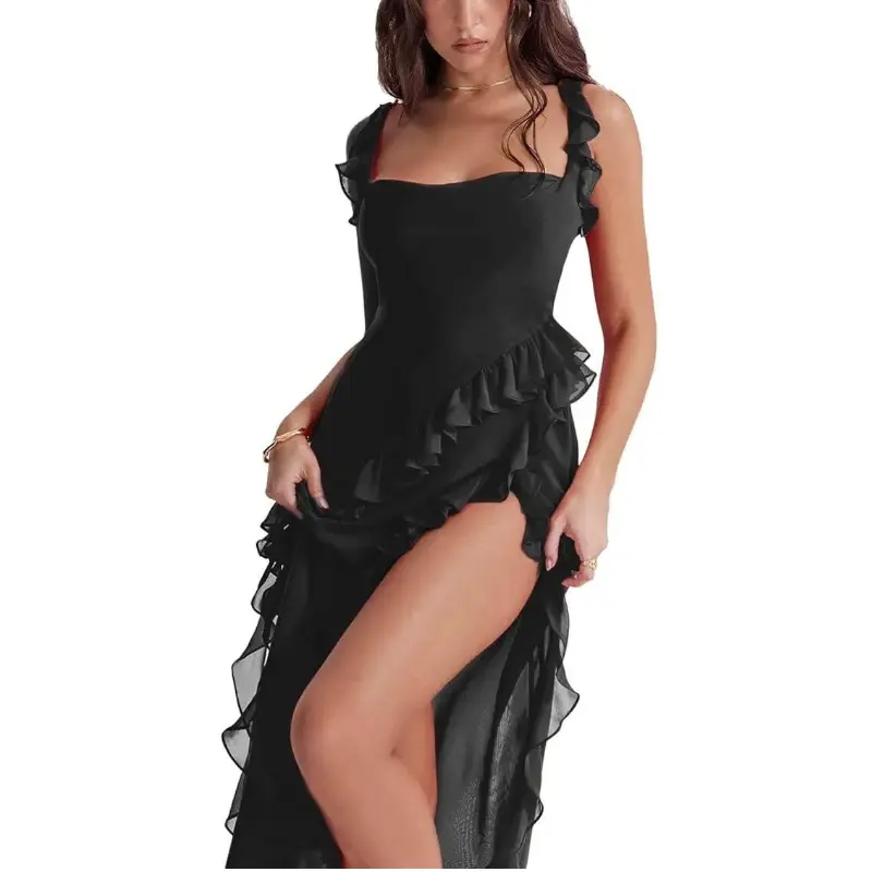 LAST CHANCE! VIRAL TikTok Holiday Dress - Women's Black Halter Backless Ruffle Slit Cocktail Dress | Fast US Shipping, 2000+ Sold! #TikTokMadeMeBuyIt #HolidayHaul - TikTok Shop LAST CHANCE! VIRAL TikTok Holiday Dress - Women's Black Halter Backless Ruffle Slit Cocktail Dress | Fast US Shipping, 2000+ Sold! #TikTokMadeMeBuyIt #HolidayHaul - TikTok Shop