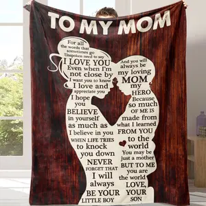 Gifts for Mom Soft Cozy Flannel Throw Blanket, Mothers Day Birthday Gifts for Mom from Son girl, Mom Gifts, Blanket Presents for Mother's Day, Applicable to various festivals and various gift-giving styles, this is a gift suitable for giving to mom.