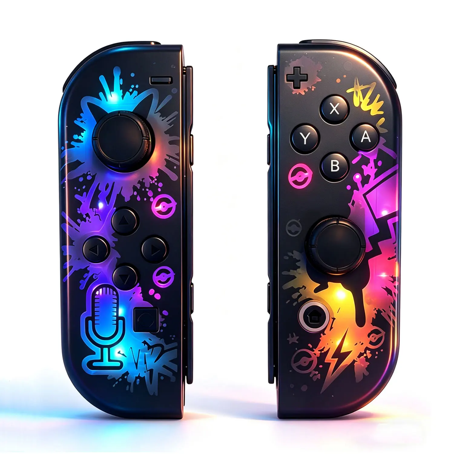 Wireless Joypad for Nintendo Switch/OLED/Lite, Bluetooth Switch 2 Controller with 6-Axis Gyro, Vibration & One-Key Wake-Up, Splatoon Style Gaming Gamepad