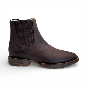 Men’s Lightweight Rubber Sole Botin in Chocolate – GB2