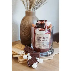 Unique Candle Designs By Kaneca - Campfire S'mores Dessert Candle