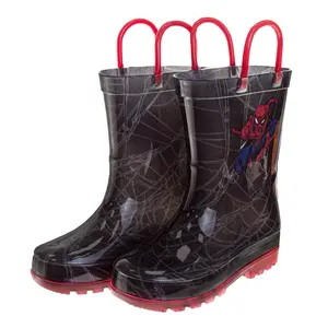 Josmo Boys  Spider-Man Boots Waterproof Rubber Rainboots (Toddler)