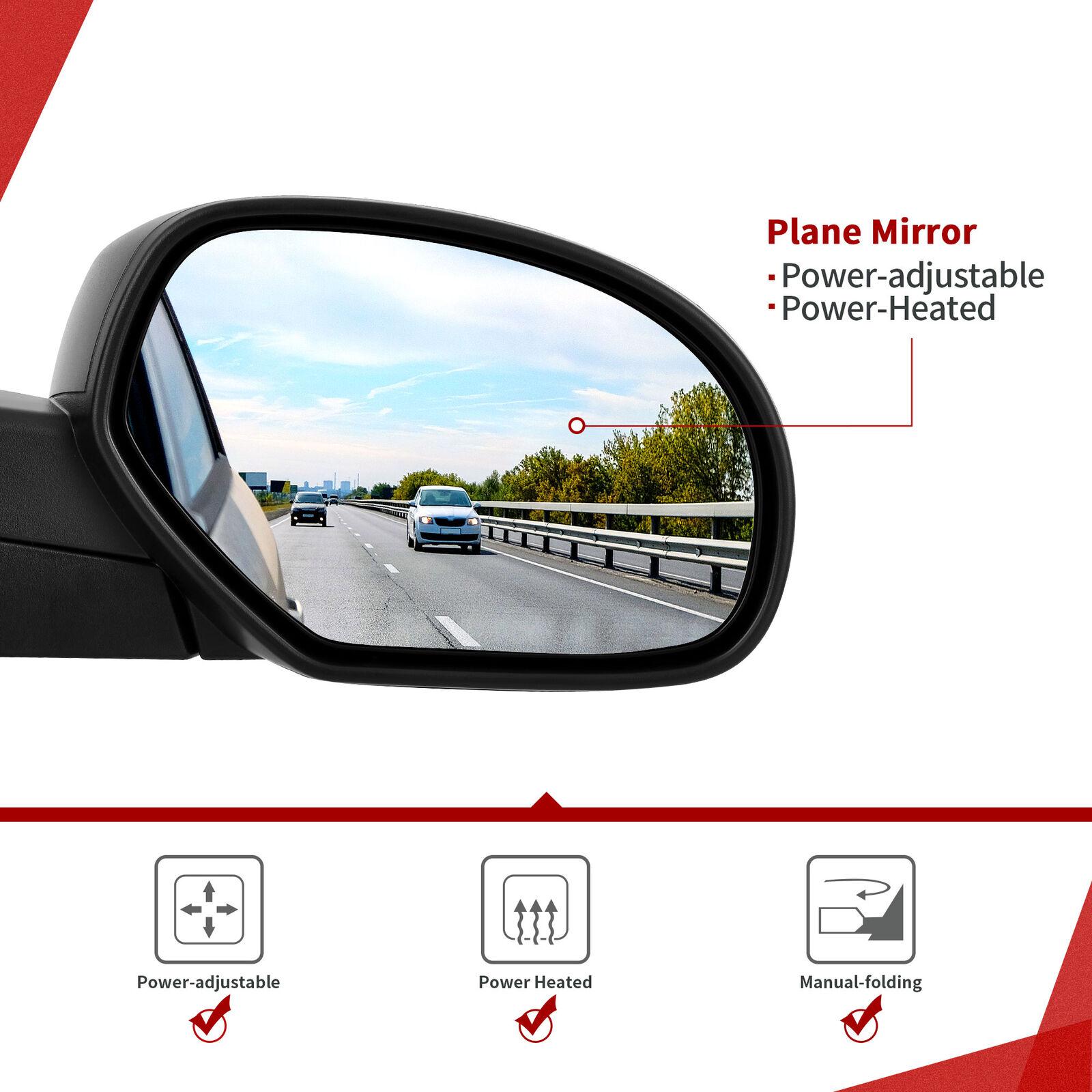 YITAMOTOR Right/Left Passenger Side Mirror Compatible with 2007-2013 Silverado Sierra 1500, 2500, 3500, Avalanche Suburban Tahoe Yukon