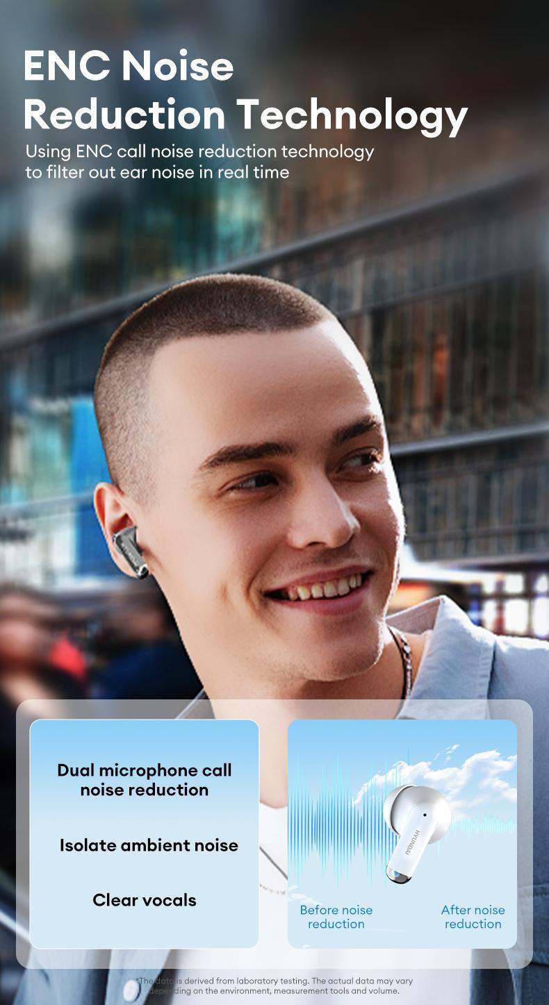 HYUNDAI Y10 Supports 169‑Language Translation Wireless Bluetooth Headphones For Playing Music And Phone Call Fit Ear Design Comfortable To Wear, with Audio Earbuds for Music & Phone Calls