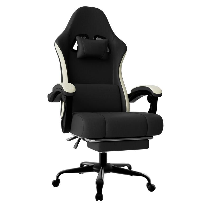 【Bellemave】Racing Video Backrest and Seat Height Recliner Gaming Office High Back Computer Ergonomic Adjustable Swivel Chair, Without footrest