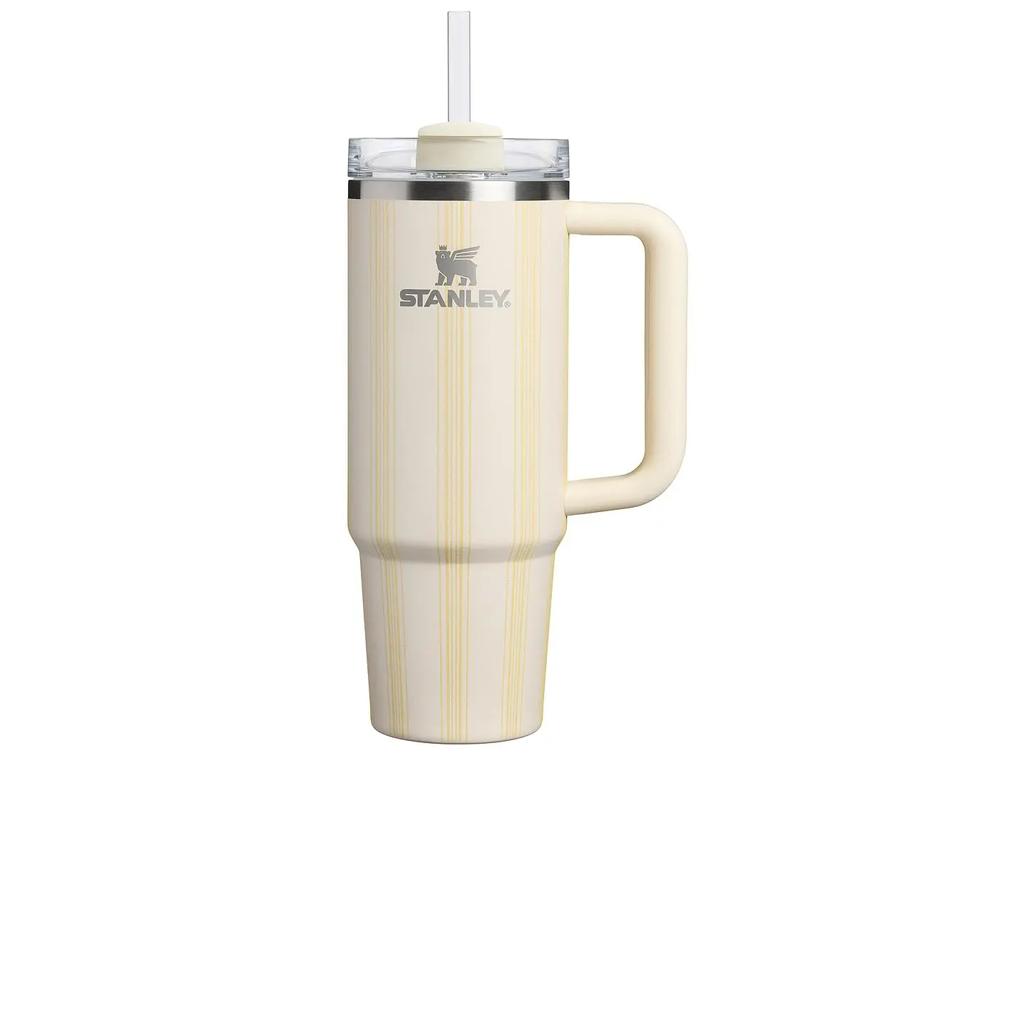 STANLEY 30oz The Quencher H2.0 Flowstate Tumbler in Cream Picnic Stripe