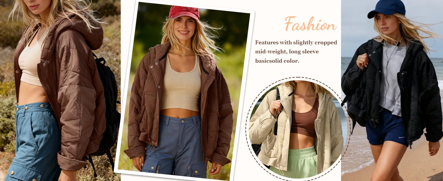 Hooded Puffer Jacket Quilted Coat for Women Long Sleeve 2025 TikTokShopHolidayHaul Christmas Casual Padded Coat Zip Up Splice Shacket with Hood Fall Winter Poncho Outerwear Tops Hooded Puffer Jacket Quilted Coat for Women Long Sleeve 2025 TikTokShopHolidayHaul Christmas Casual Padded Coat Zip Up Splice Shacket with Hood Fall Winter Poncho Outerwear Tops