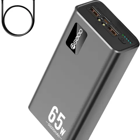 65W Output Compact M16 Power Bank, 50000mAh (>20000mAh) Chargeable Battery with 3 USB Ports, Portable Emergency Power Backup for Smartphones, Tablets, Laptops & Mobile Device Protection, Outdoor Phone Accessory