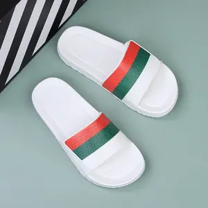 Non-Slip Thick Sole Sandals - Comfortable EVA/PVC Pillow Slippers with Arch Support for Indoor Outdoor House Shower Beach Pool