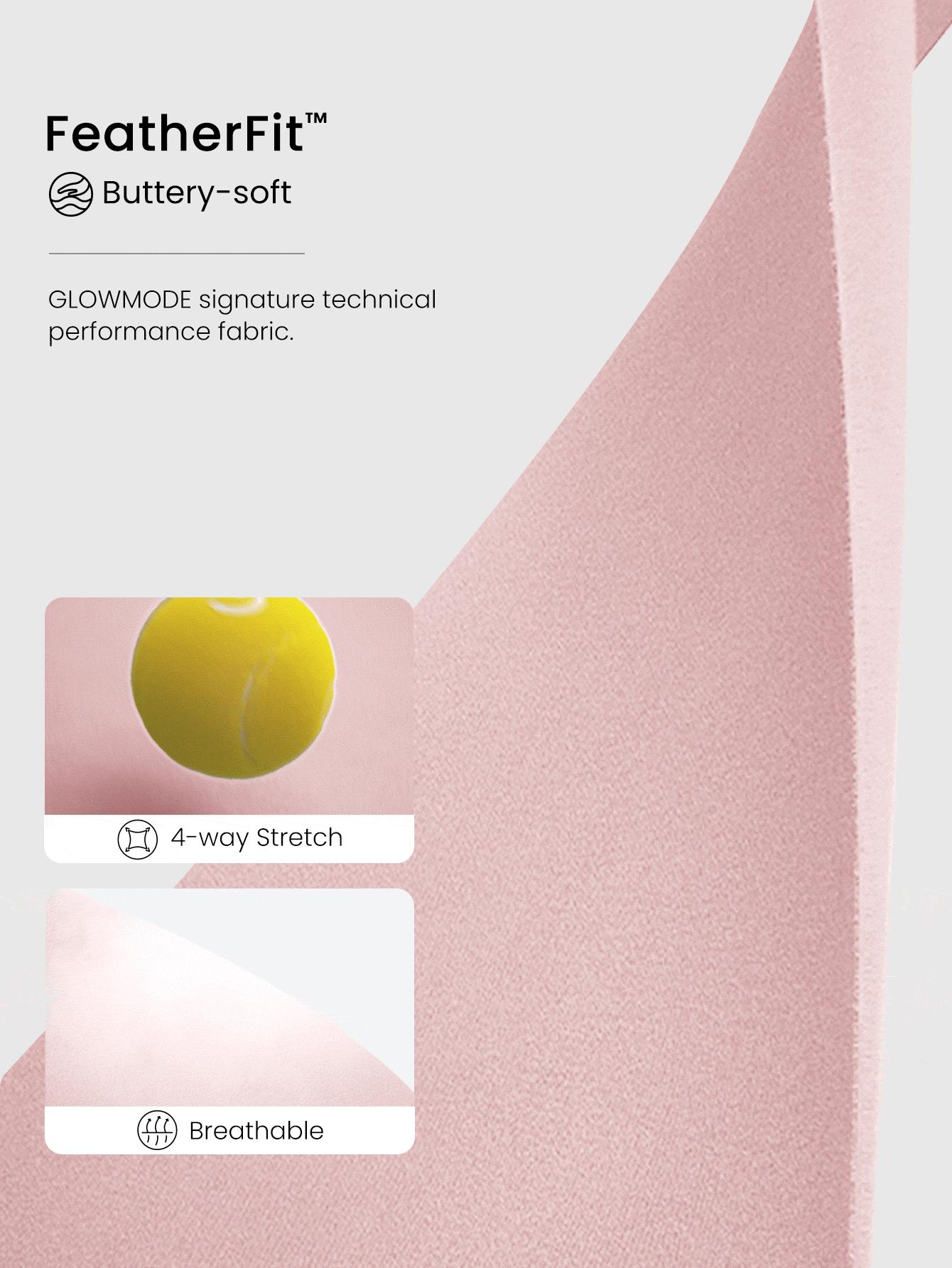 GLOWMODE FeatherFit Hourglass BBL Curved Hem Jacket Zipper Pockets Long Sleeve Thumbholes Active Jacket