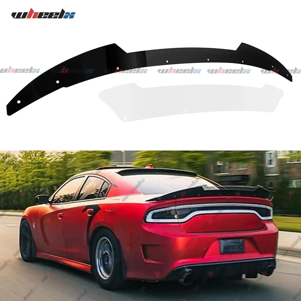 2015-2023 Dodge Charger SRT or Hellcat Models - (NOT for 3-Piece R/T Style Spoilers) Venom Series V2 Style Trunk Spoiler Rear Wing