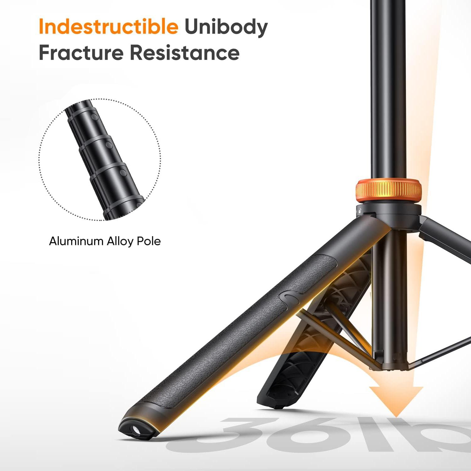 62" Phone Tripod: Your Go-To Stand for iPhone/Android, Complete with Selfie Stick Functionality and Remote Control. Reinforced Stability for iPhone 15/14/13, Perfect for On-the-Go Adventures