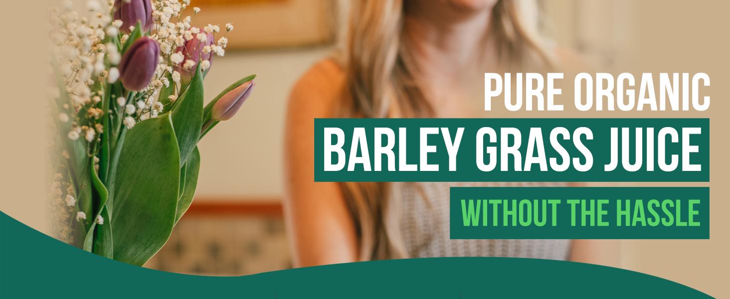 Triquetra Health Organic Barley Grass Juice Powder - Cold-Pressed, Raw Form Health & Nutrition Dietary Supplement