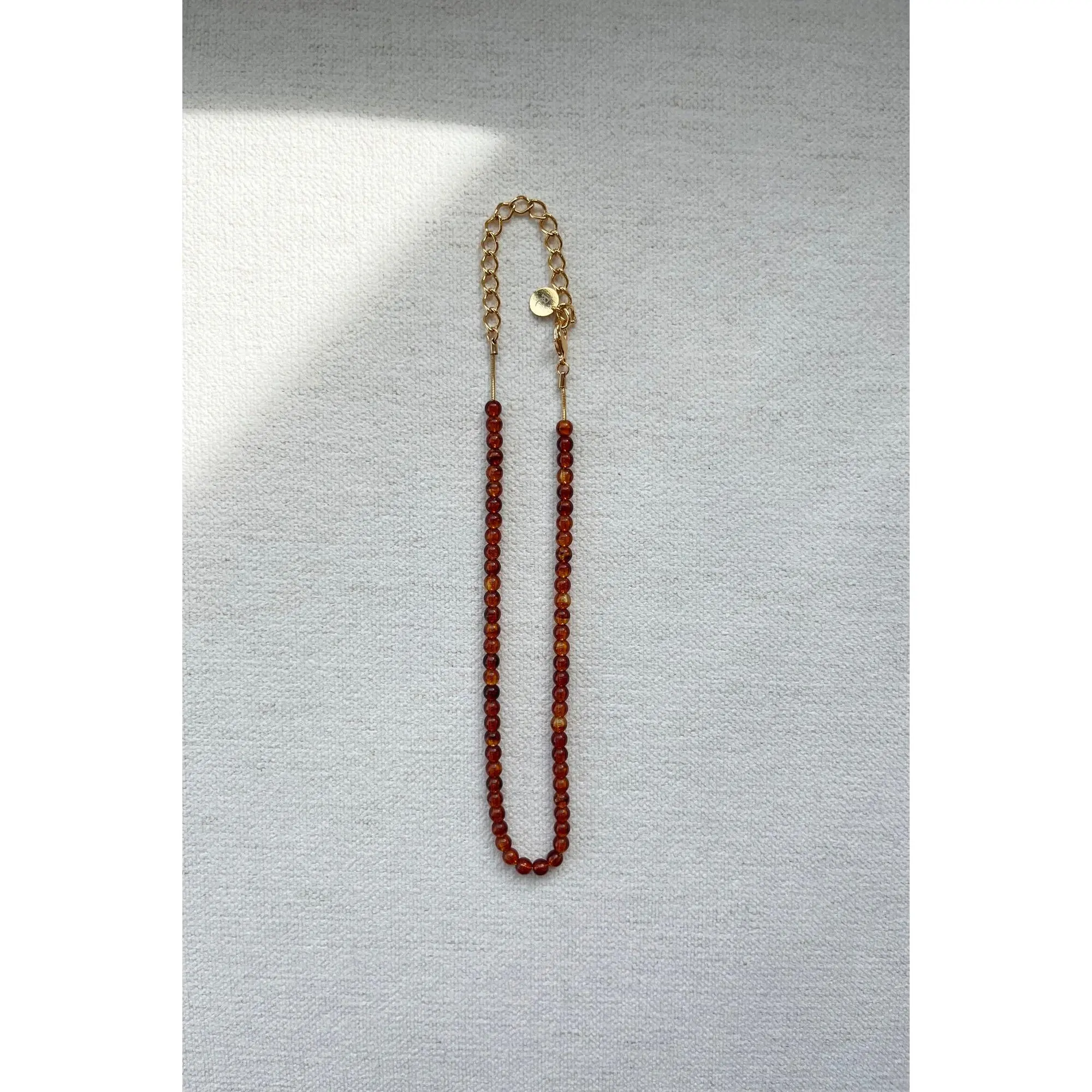Rachel Comey Aps Necklace, Brass Chain, Safe Materials, Tortoise Beads Fashion Costume Jewelry Accessory, Casual Wear