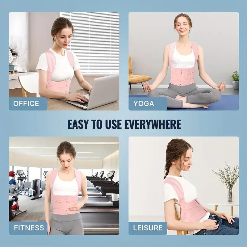 Back Posture Corrector, Posture Corrector,Lightweight Invisible BackBrace for Medium/Large Women -ImprovePosture & Relieve Neck, Shoulder & Upper BackPain, Wear Under Clothes for Hunchback &Slouching Default Healthcare Support