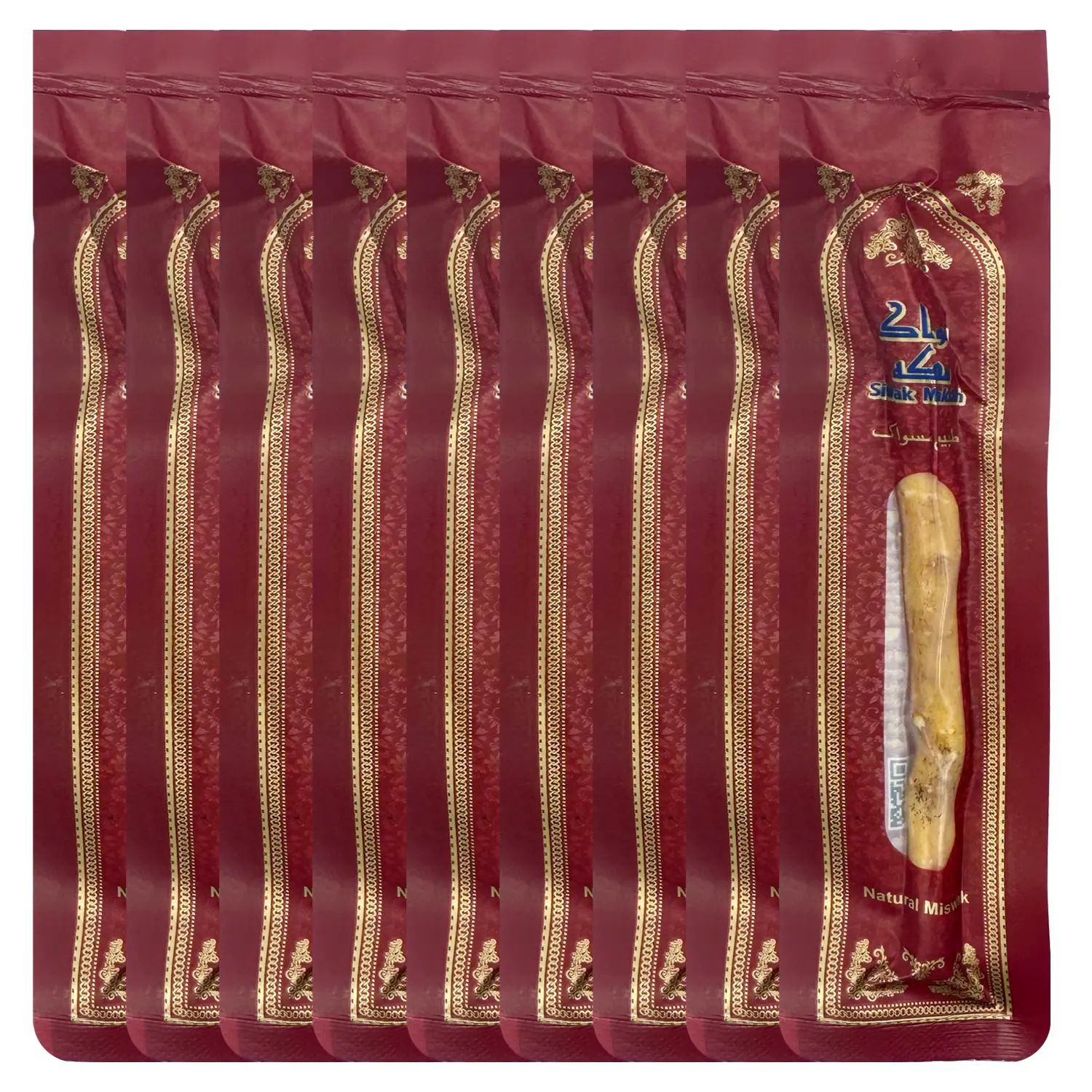 Makkah Original Flavor Natural Miswak Sticks for Teeth, 100% Chemical-Free Antibacterial Traditional Oral Cleanser Toothbrush Sticks
