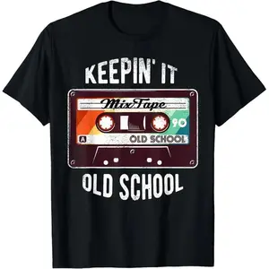 Old School Hip Hop 80s 90s Mixtape Graphic T Shirt T-Shirt