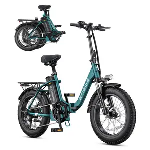 ENGWE L20 2.0 1125W Electric Bike for Adults Max Range 68Miles & 28MPH 20''×3.0" Fat Tire 52V 13Ah Removable Battery for Urban Commuters, Dual Suspension Manufacturer Warranty,UL 2849 Certified