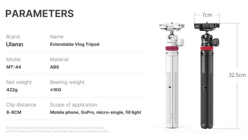 Ulanzi MT-44 Extendable Vlog Tripod