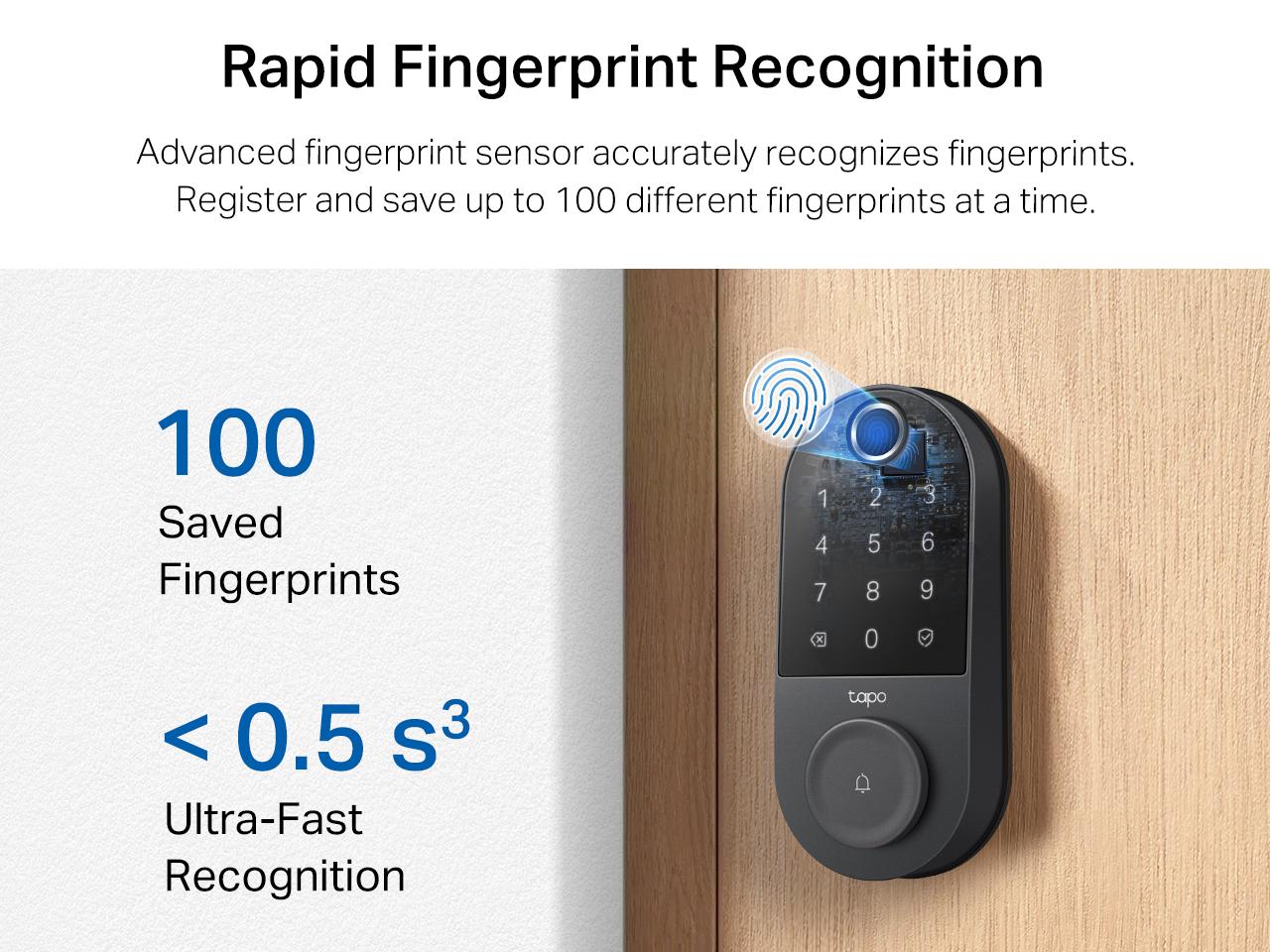 TP-Link & Tapo DL110 Smart Door Lock|6 Ways Unlock|1-Yr Battery|IP65 Stormproof|Built-in Doorbell|Scheduled Access|BHMA Grade 2 TP-Link & Tapo DL110 Smart Door Lock|6 Ways Unlock|1-Yr Battery|IP65 Stormproof|Built-in Doorbell|Scheduled Access|BHMA Grade 2