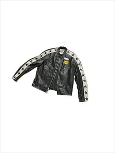 OBJ00275 Junya Watanabe X Bates Leather Rider Jacket