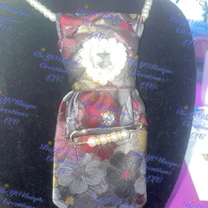 Custom neck tie with neck strap