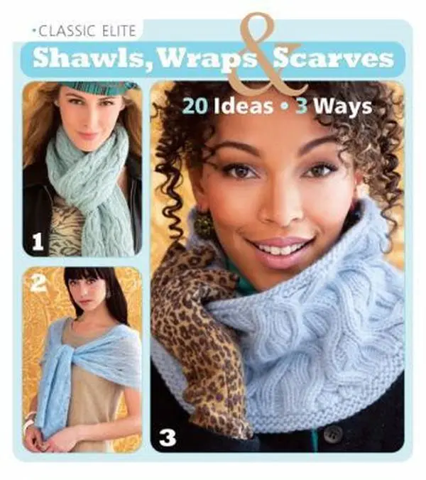 Used Knitted Shawl Craft Book - Classic Elite Wraps & Scarves: 20 Ideas * 3 Ways (Paperback)