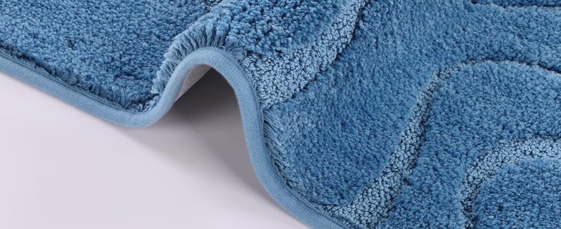 [FebruaryStockUp] HEBE Washable Bathroom Rugs Sets 5 Piece, Soft Absorbent Microfiber Bath Mat for Bathroom, Non Slip Washable Bath Rug Set with Toilet Cover, Bath Runner and U-Shaped Contour Toilet Rug