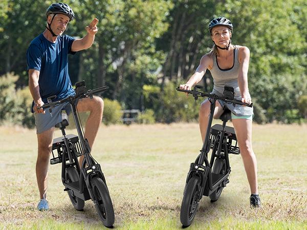 [AOVOPRO-VOLTVOGUE] ESBS Electric Scooter, Peak Power 750W, TopSpeed 22 mph, 10.5-22.5Ah, Driving Range 20-60 Miles,Rear Disc Brake + Electronic Brake, 14-inch Inflatable Tires.