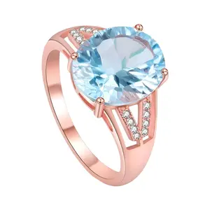 Light Blue Topaz Stone Ring