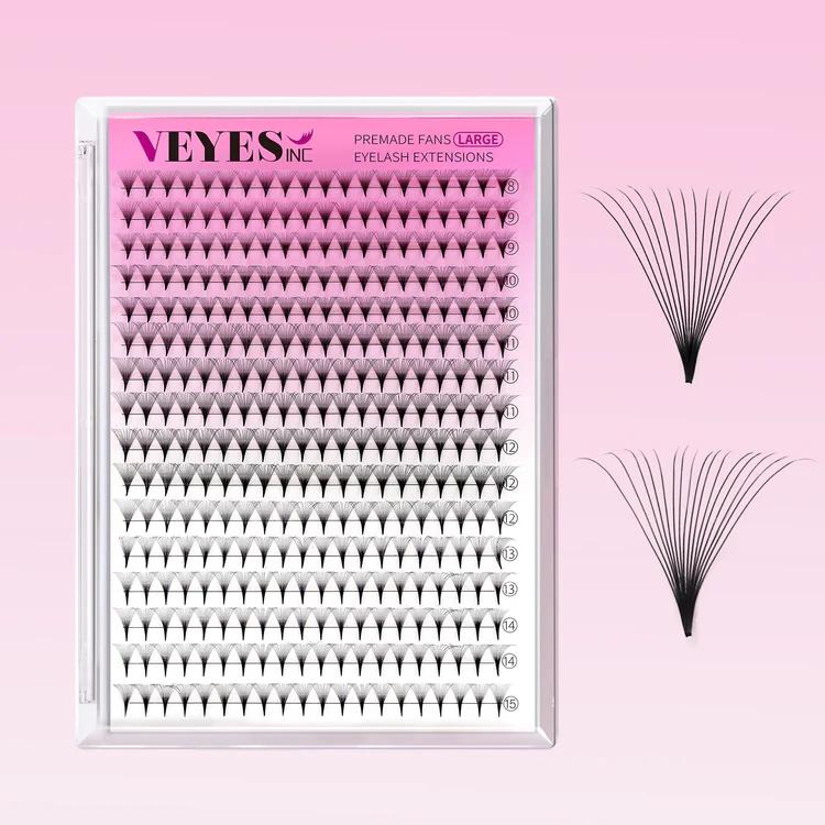 Veyes Inc Premade Fans Lashes NarrowPro 14D 16D Fans