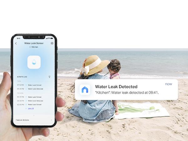 TP-Link& Tapo T300 Smart Water Leak Sensor – 6-Probe Instant Detection, 90 dB Siren, IP67 Waterproof, App & Alexa Alerts, 3-Year Battery, Requires Tapo Hub