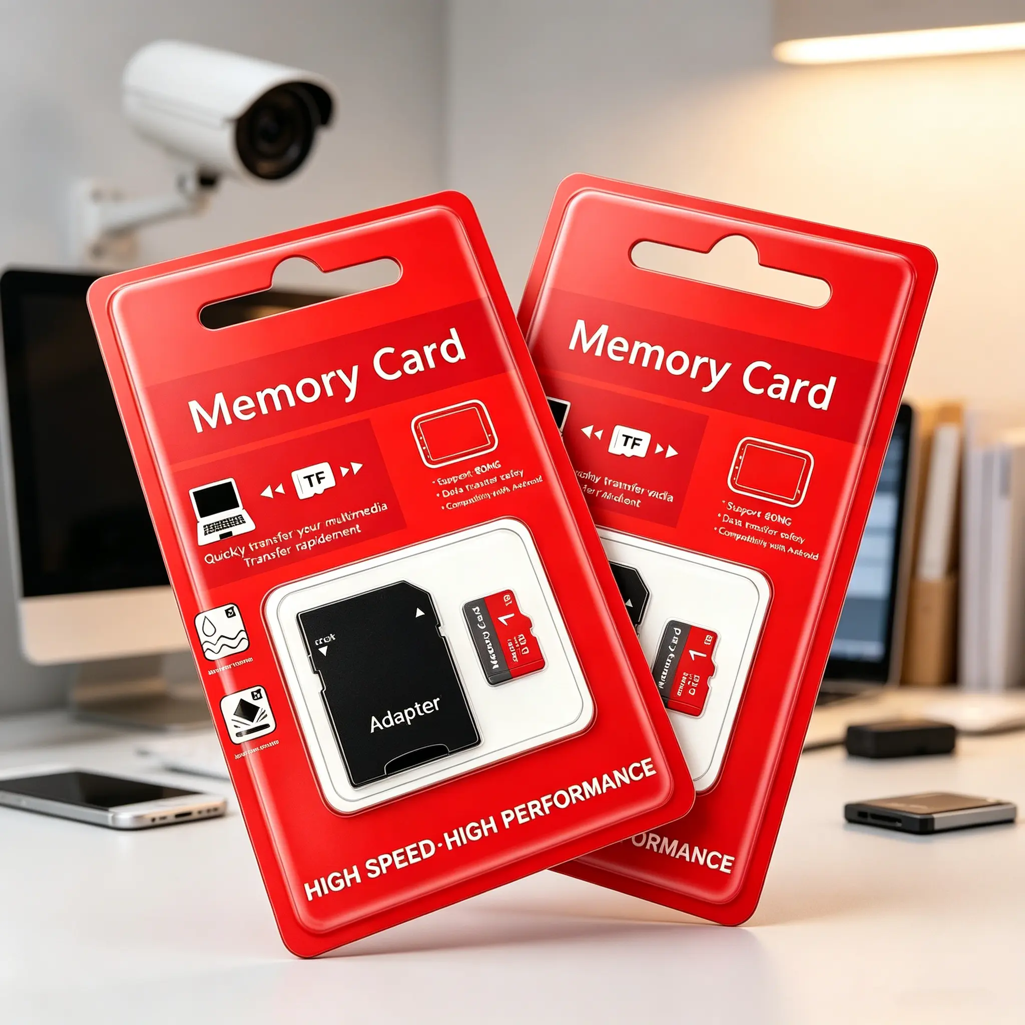 2 packs × 1TB SD card,  SD card, memory card with adapter TF card,  tf is suitable for smart phones, tablet computers, dash cams, security camera adapters and car DVRS summerwins Sd Card Storage Storage Expansion Card