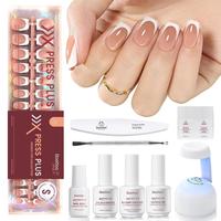 Short Square【Brown】16Sizes 224Pcs+Glue+Lamp Kit