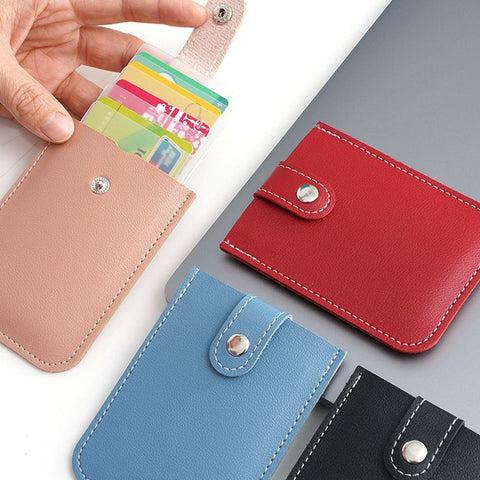 Credit Card Case with Multiple Compartments High Quality PU Material 5 Card Slots Slim Design for Daily Use and Travel