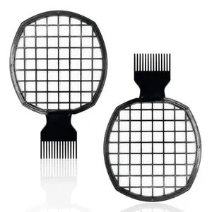 2Pcs Upgraded Twist Combs Hair Sponge Brush, Superior to Hair Sponge for Curls in Men and Women, Dual-sided Design, ABS Material, Ergonomic, Lasting Over a Year, 2 Combs Included