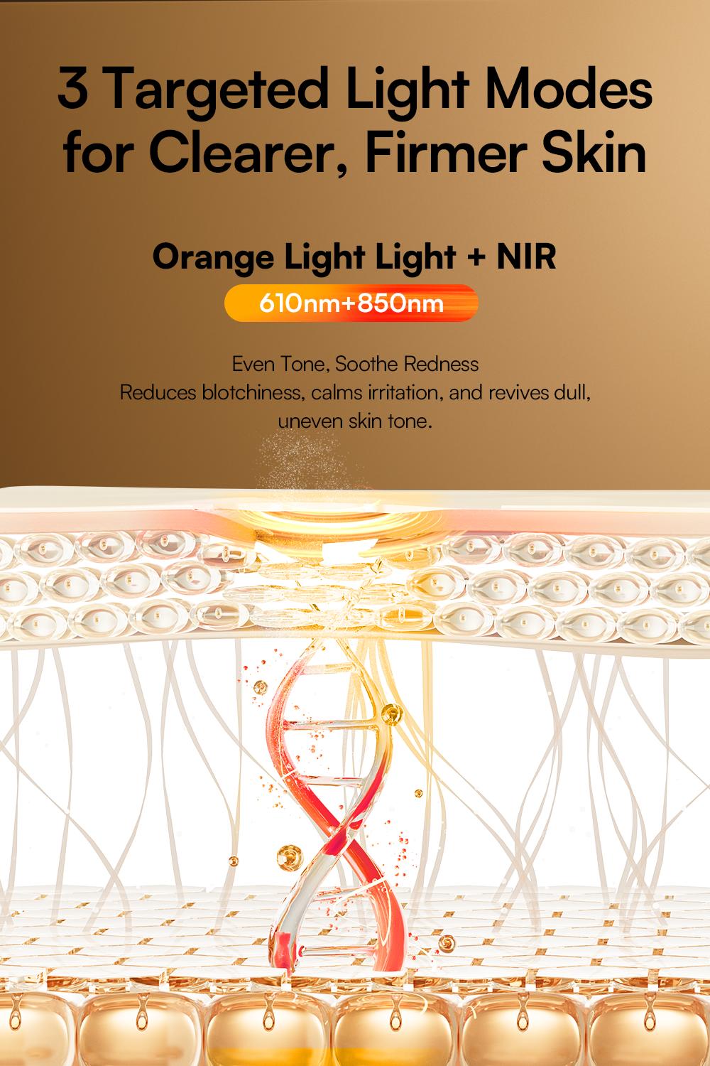 INIA GLOW Wireless LED Face Mask-With Red Light Therapy, 2-Year Warranty,  Portable and Rechargeable for LED Facial Mask Skincare at Home and Travel, Best Valentine's Day Gift for Her