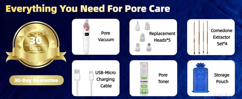 Blackhead Remover Pore Vacuum USB Rechargeable Blackhead extractor Facial Beauty Instrument Facial Beauty