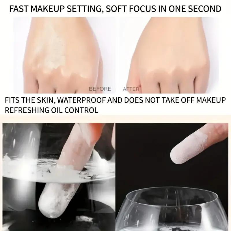 2 pcs Long-Lasting Oil-Control Loose Powder - Natural Bronze, Translucent LoosePowder, Oil-Free Matte Setting Powder Long-Lasting Light Setting Powder WithFoundation Brush, to Create A Perfect Base Makeup, halloween makeup for women