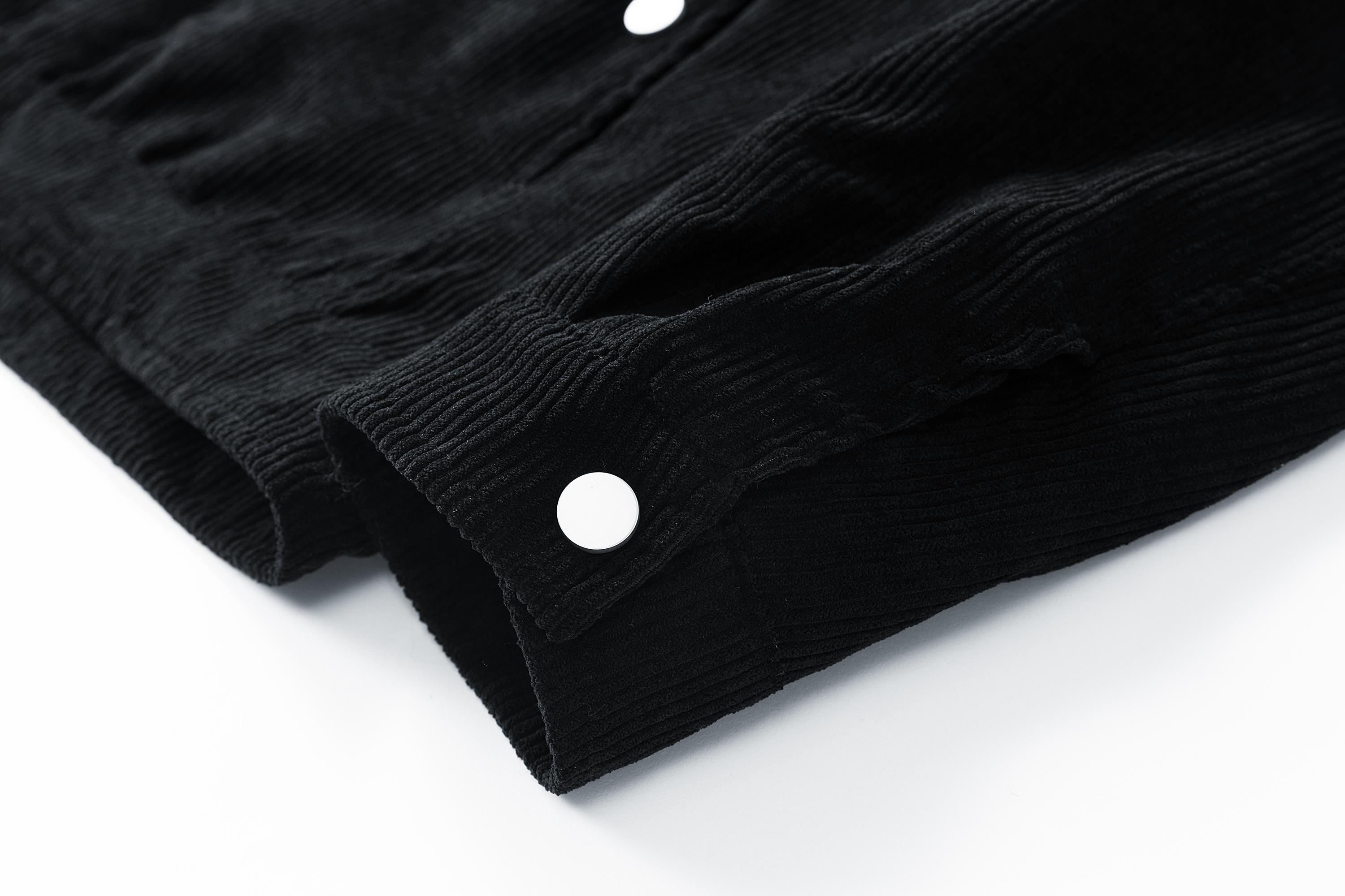 TJL Men's Corduroy Casual Jacket Relaxed Fit Vintage Style Button Down Shacket with Chest Pocket & Zipper Detail mr plankton gift for him tiktok shop black friday lapel zip men zip men Men's Varsity Baseball Sweatshirt Coat