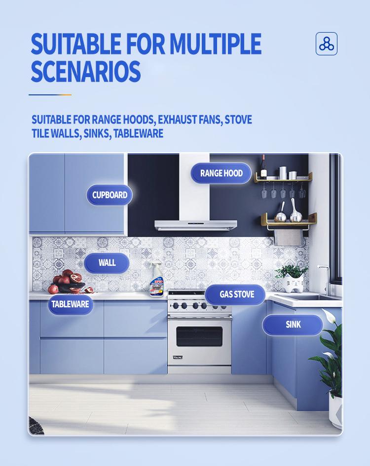 Lanwexy Heavy Duty Degreaser Cleaner Spray for Kitchen, Household, Oven, Stove, Range Hood,Household kitchen cleaners