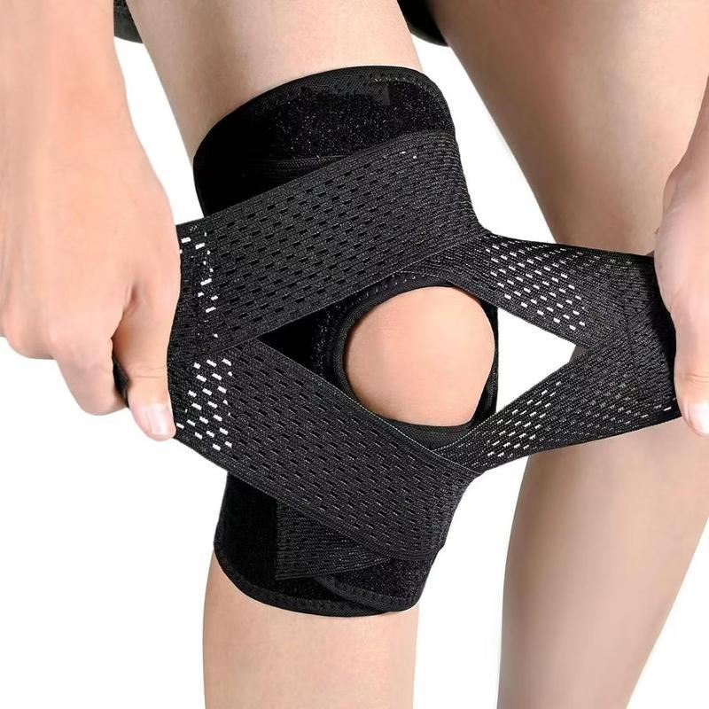 Knee Brace with Side Stabilizers for Meniscal Tear Knee Pain ACL MCL Arthritis Injuries Recovery, Breathable Adjustable Knee Support for Men and Women-MM【0】