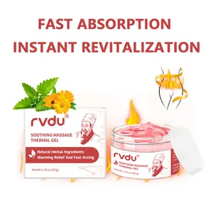 Natural Herbal Heating Massage Gel – Helps Soothe and Relax Joints, Back, Neck & Whole Body – with Menthol, Sophora & Aloe Extracts