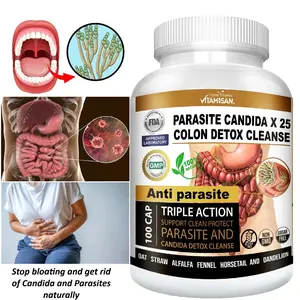 Parasite Cleanse DETOX Liver Colon Yeast Killer Pills All Natural detox candida